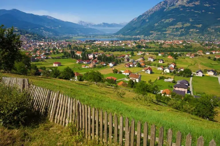 Plav town in Prokletije Mountains, Montenegro